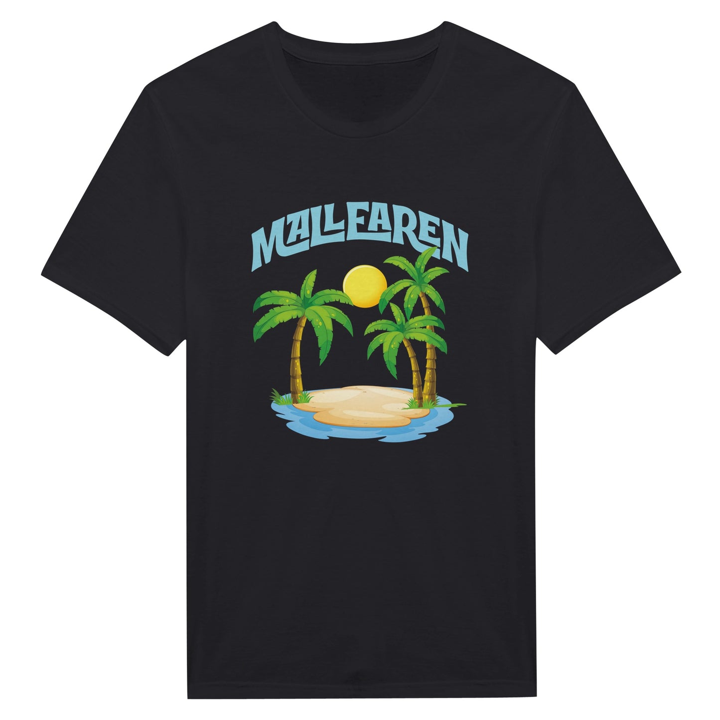 mallearen-t shirt-damen-herren-malle-urlaub-schwarz