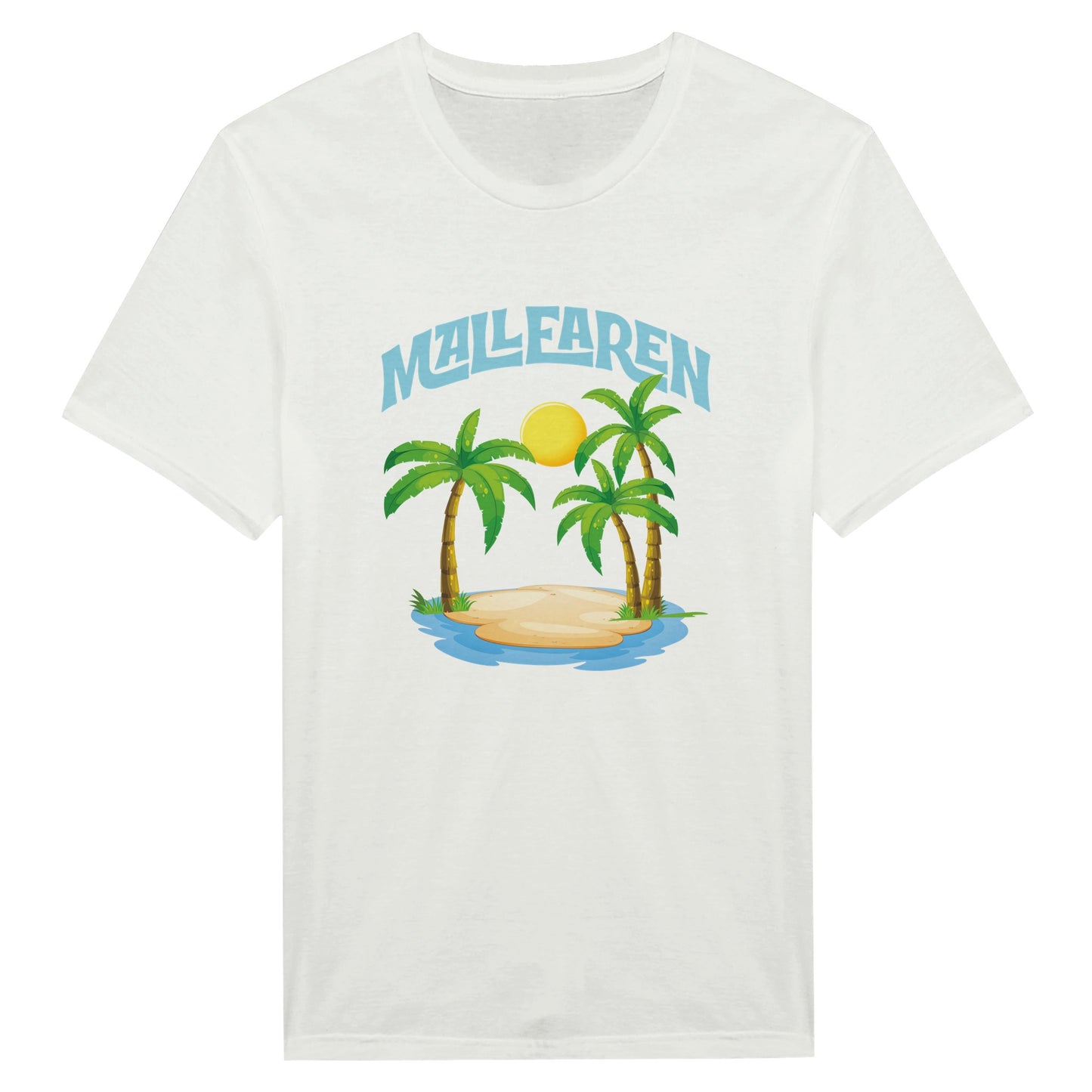malle t shirt-damen-herren-malle-urlaub-weiß