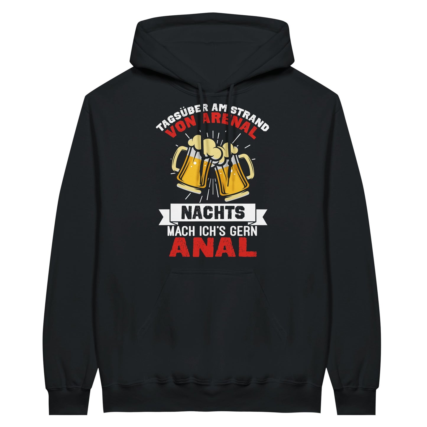 Hoodie-damen-herren-mallorca-party-schwarz