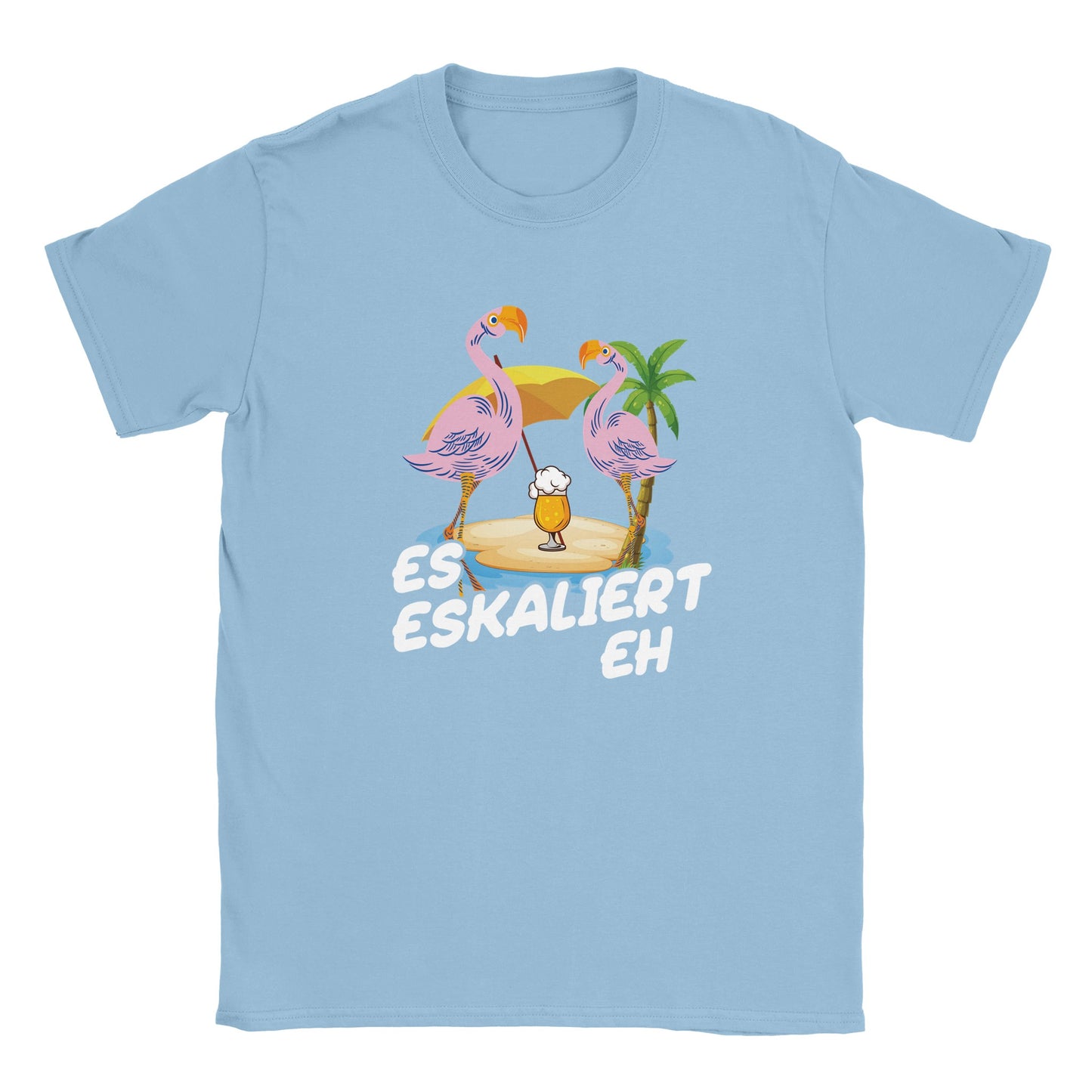 es-eskaliert-eh-flamingo-shirt-malle-party-hellblau