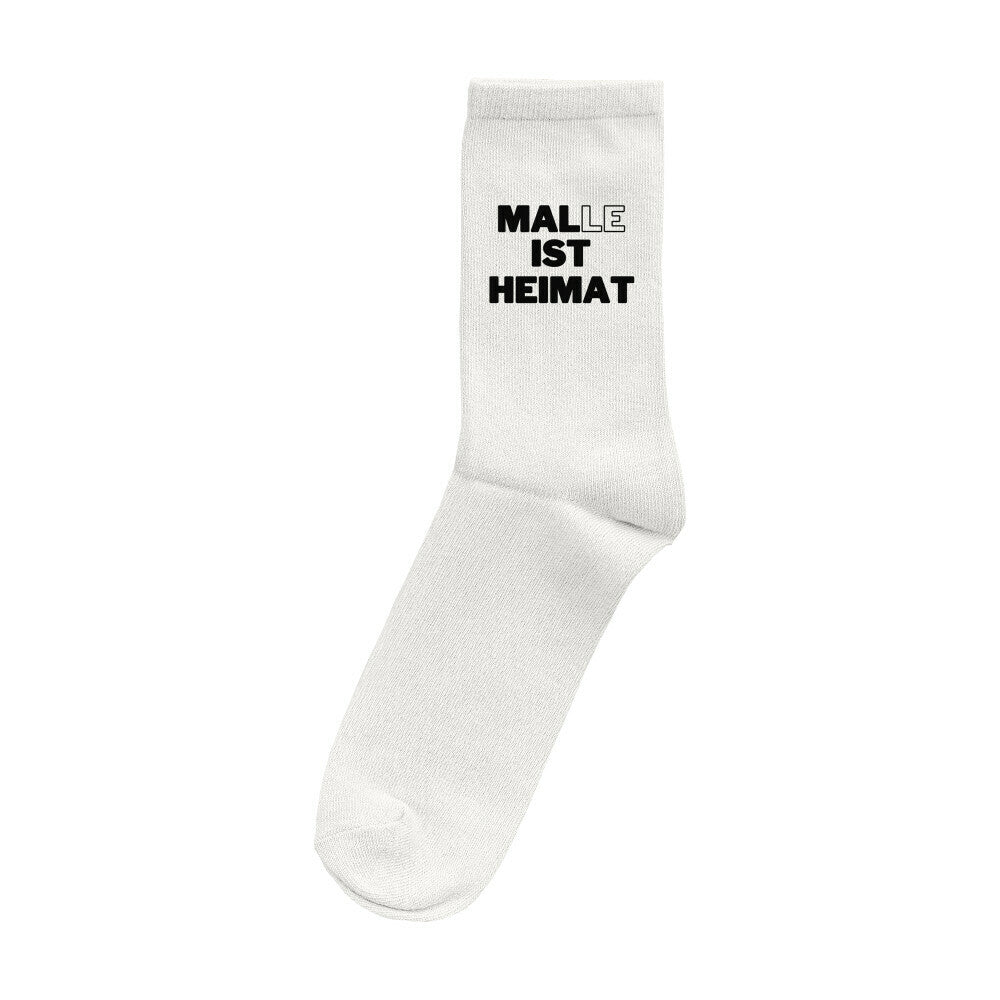 malle-ist-heimat-party-socken-weiß