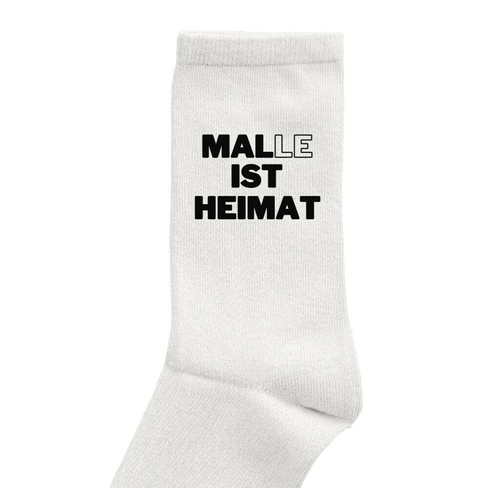 malle-ist-heimat-party-socken-weiß