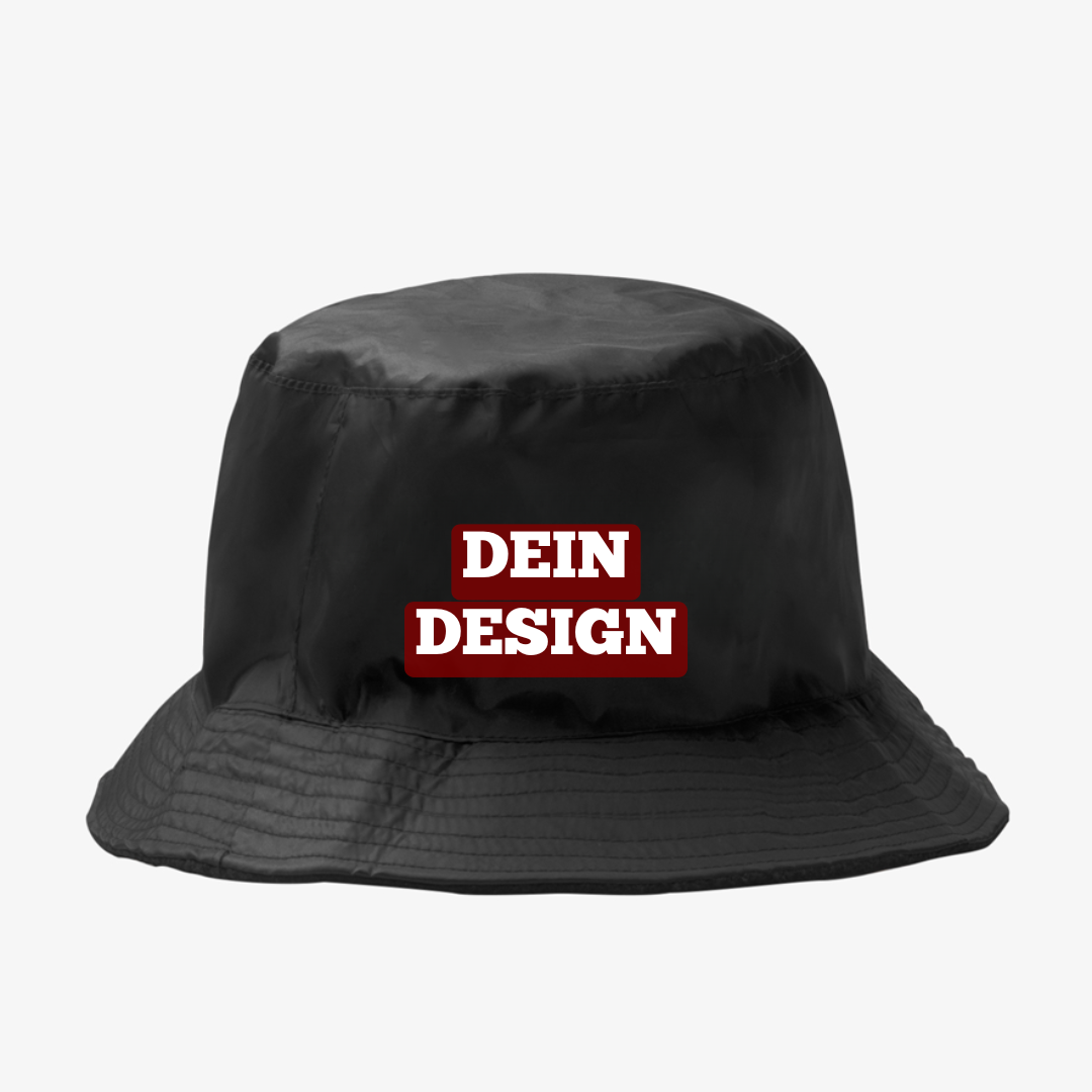 Fischerhut-bedrucken-mallorca-damen-herren-schwarz