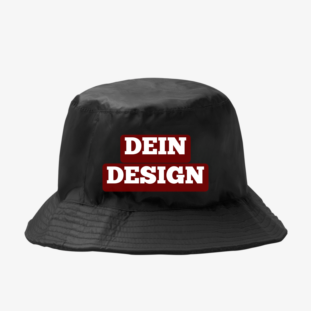 Fischerhut-bedrucken-mallorca-damen-herren-schwarz