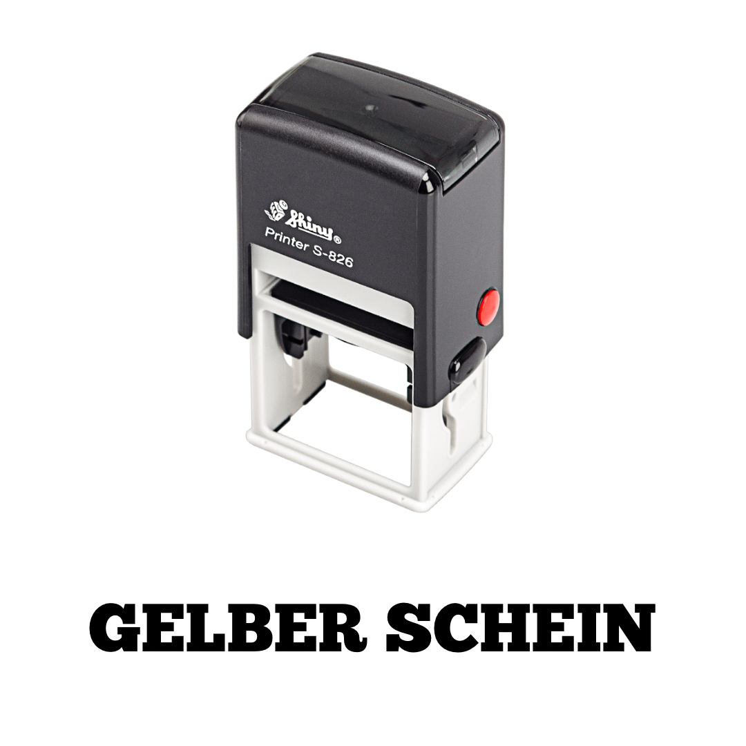 Party Stempel - Gelber Schein