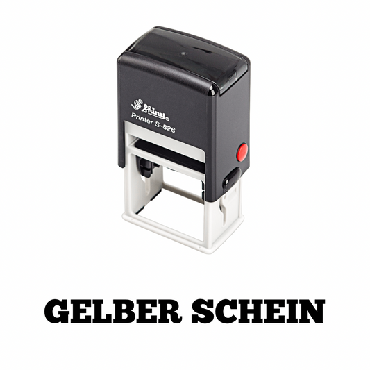 Party Stempel - Gelber Schein