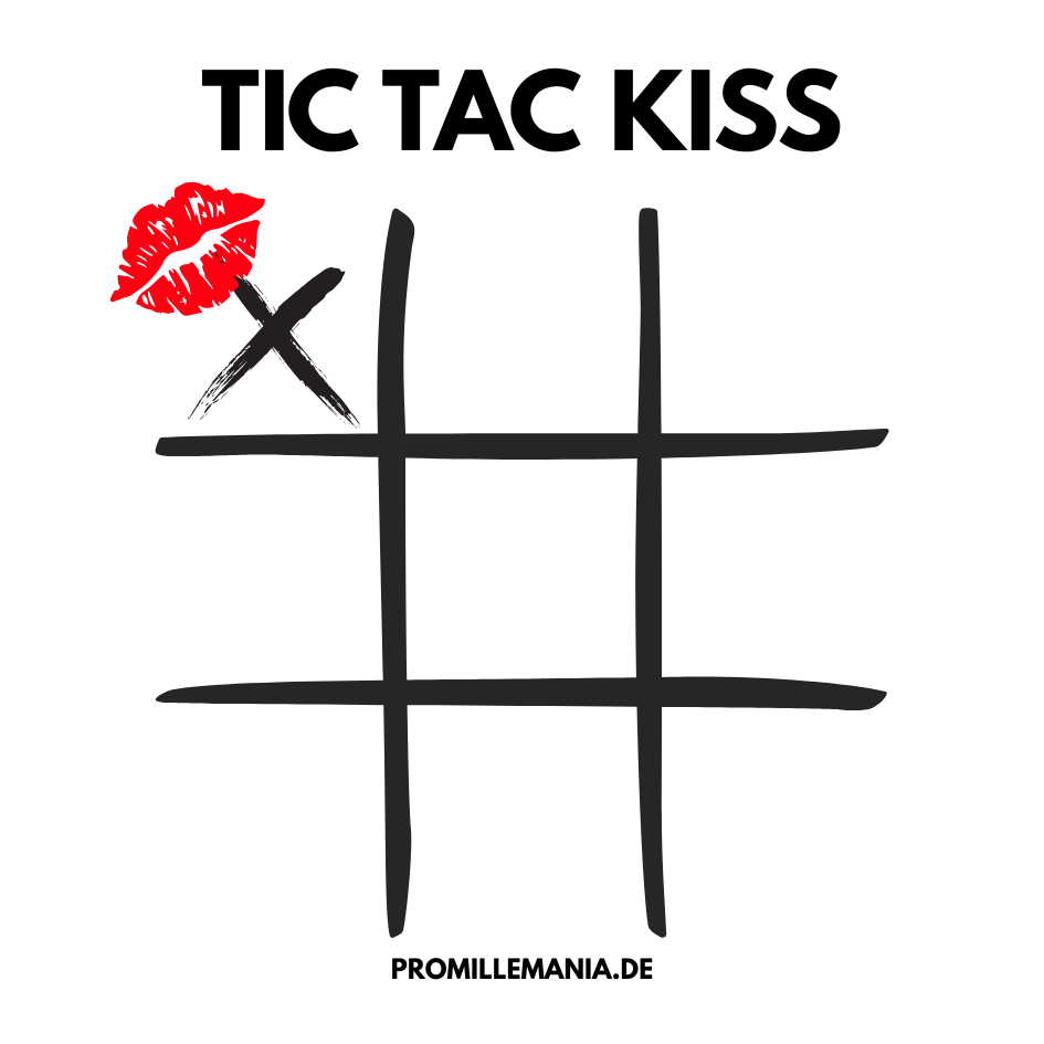 tic tac toe aufkleber - tic tac kiss - malle sticker -aufkleber malle - party