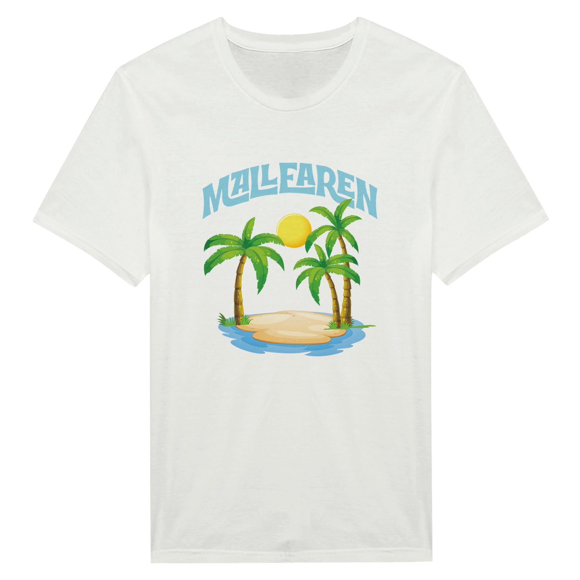 malle t shirt-damen-herren-malle-urlaub-weiß