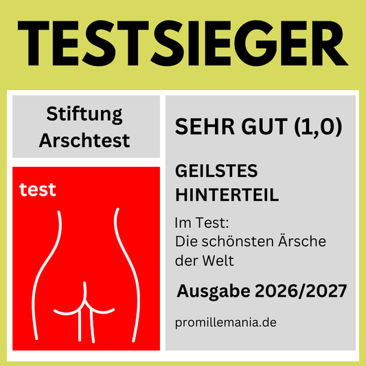 Testsieger-Aufkleber-Stiftung-Arschtest-Malle-Mallorca