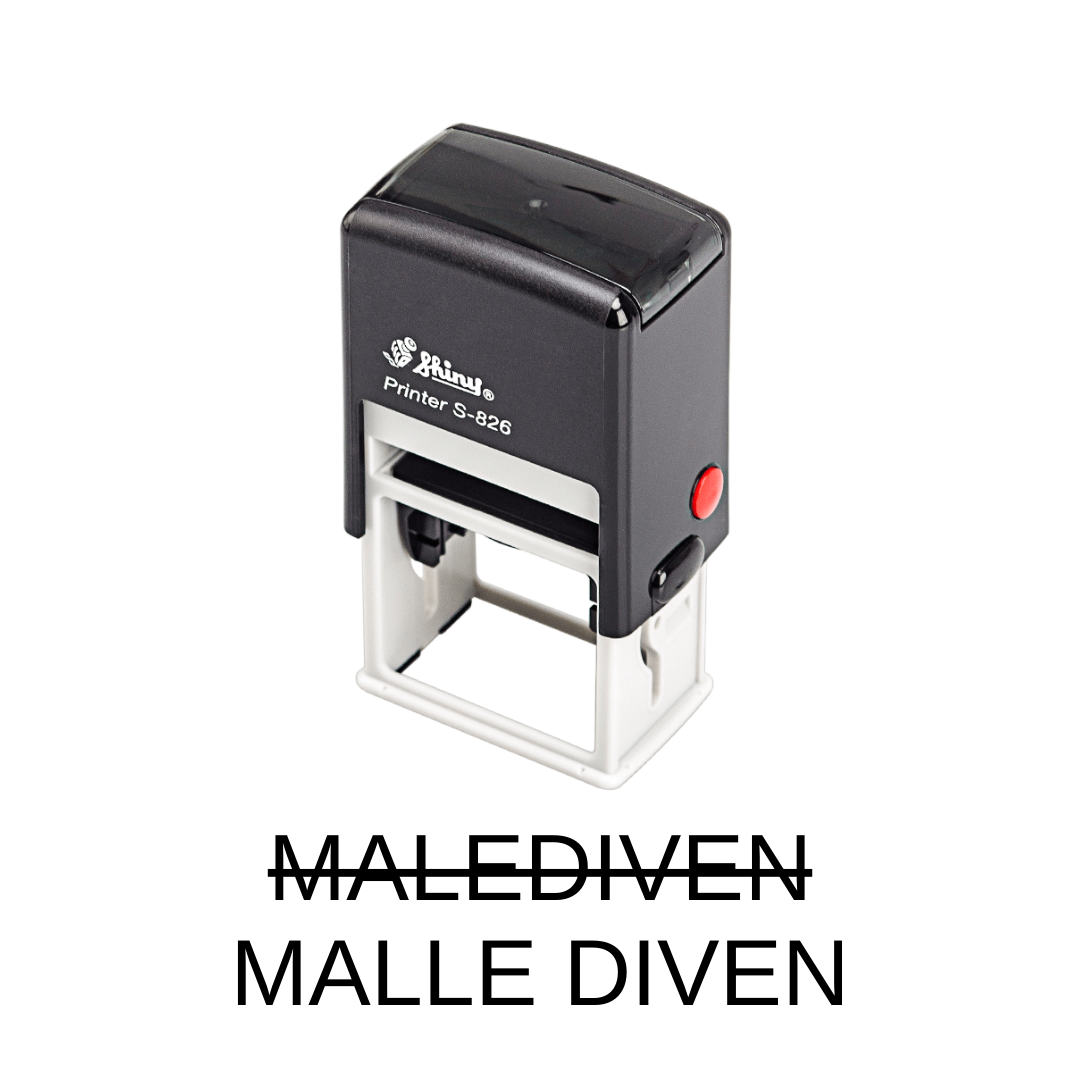 stempel malle diven - party malle